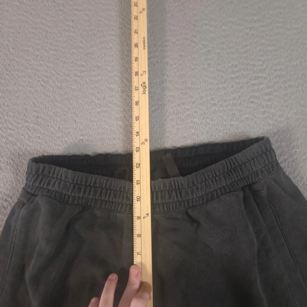 Adidas Sweatpants Mens Large Gray‎ Tapered Leg French Terry Jogger Pockets Logo